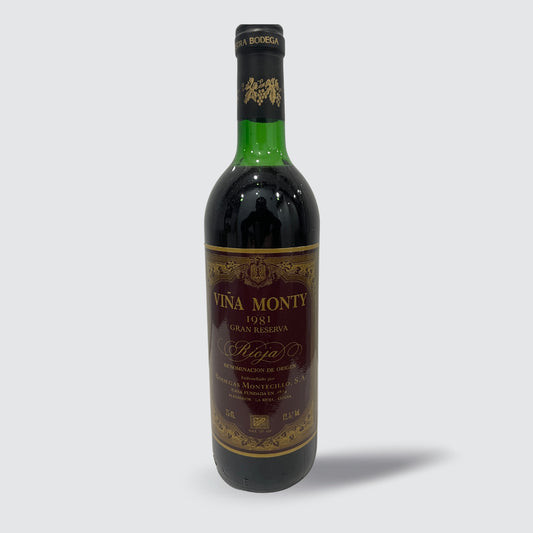 Montecillo Monty Gran Reserva 1981 Rioja Old Vintage Red Wine